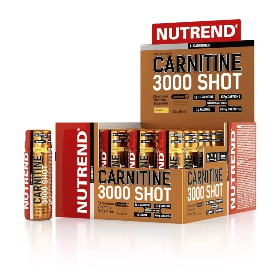 ویال خوراکی کارنیتین ۳۰۰۰ شات ناترند | NUTREND CARNITINE SHOT