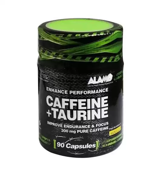 کپسول کافئین + تائورین 90 عددی آلامو | ALAMO CAFFEINE + TAURINE