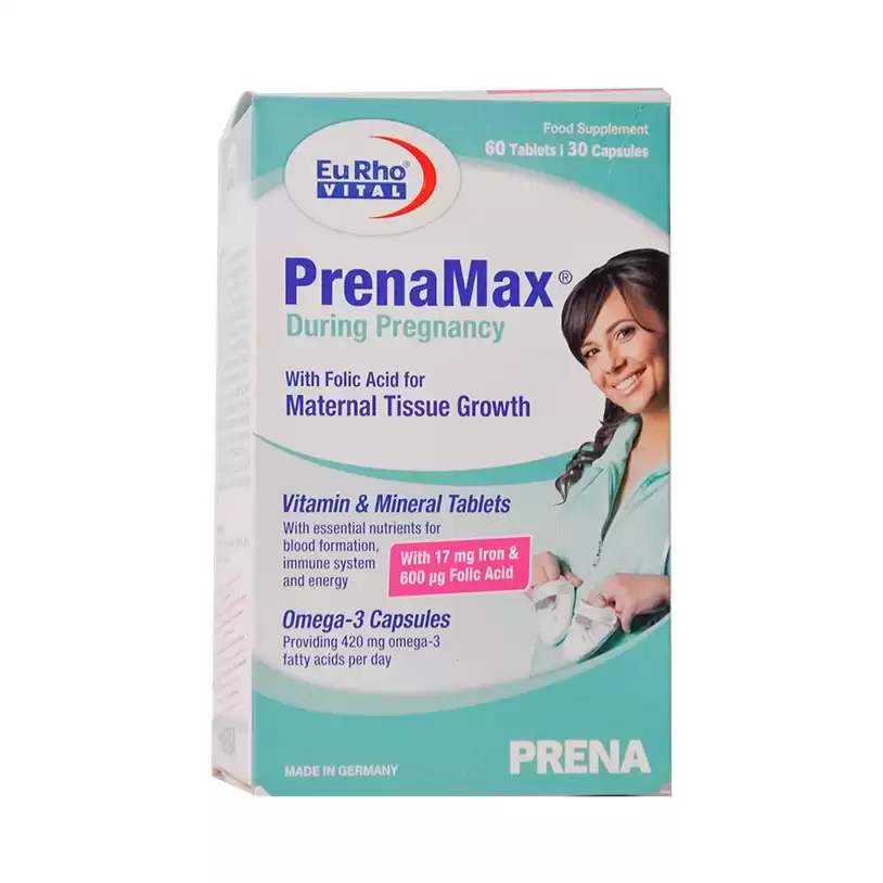 قرص پرینامکس دوران بارداری یوروویتال | EURHOVITAL PRENAMAX DURING PREGNANCY
