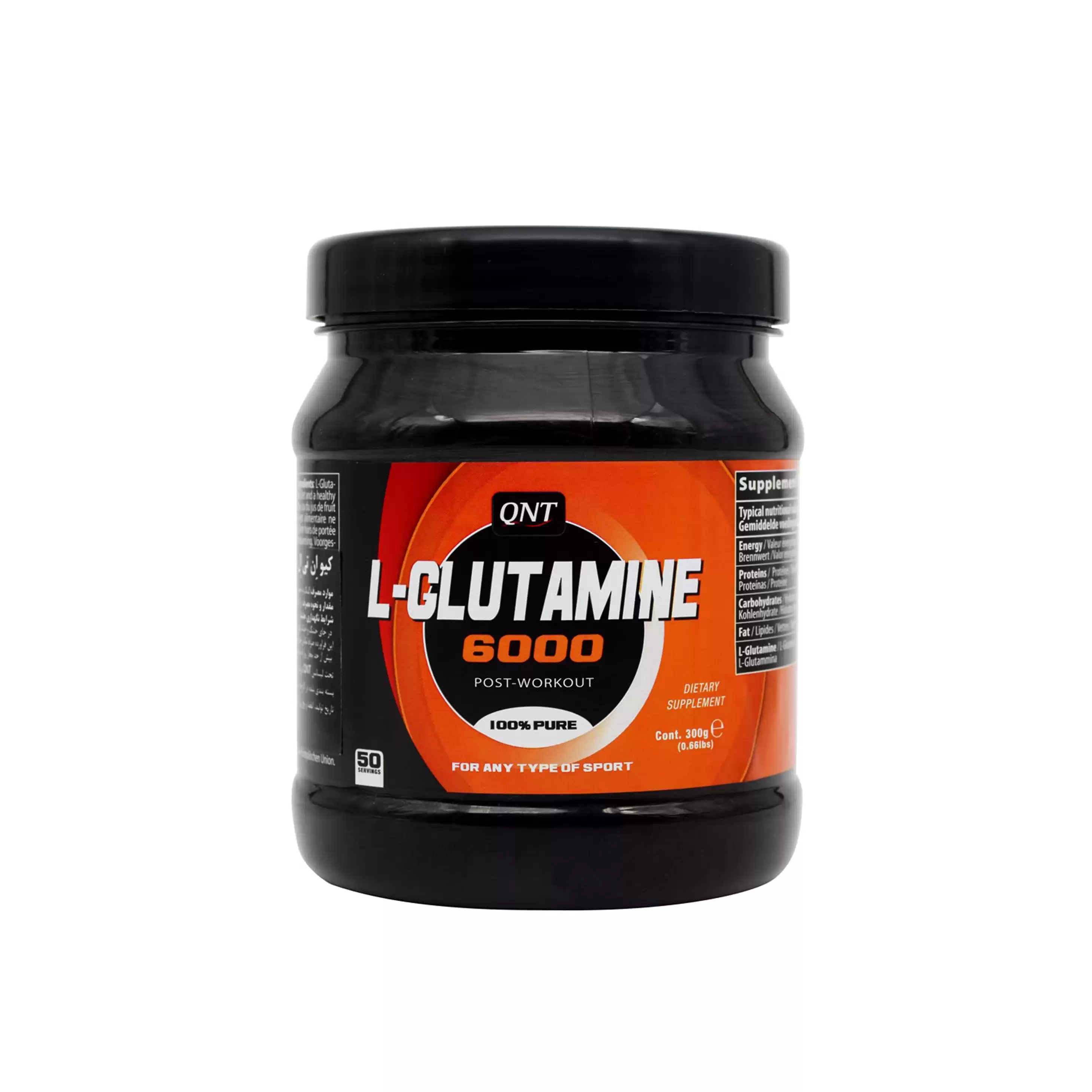 گلوتامین 300 گرم کیو ان تی | QNT L-GLUTAMINE 6000