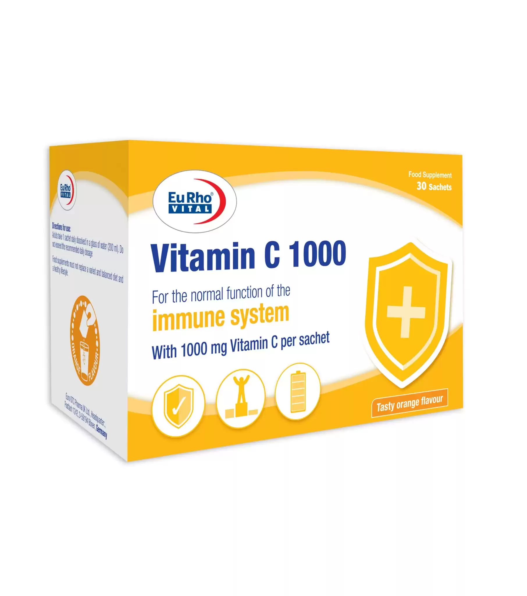 ساشه ویتامین ث 1000 یوروویتال | EURHOVITAL VITAMIN C SACHET