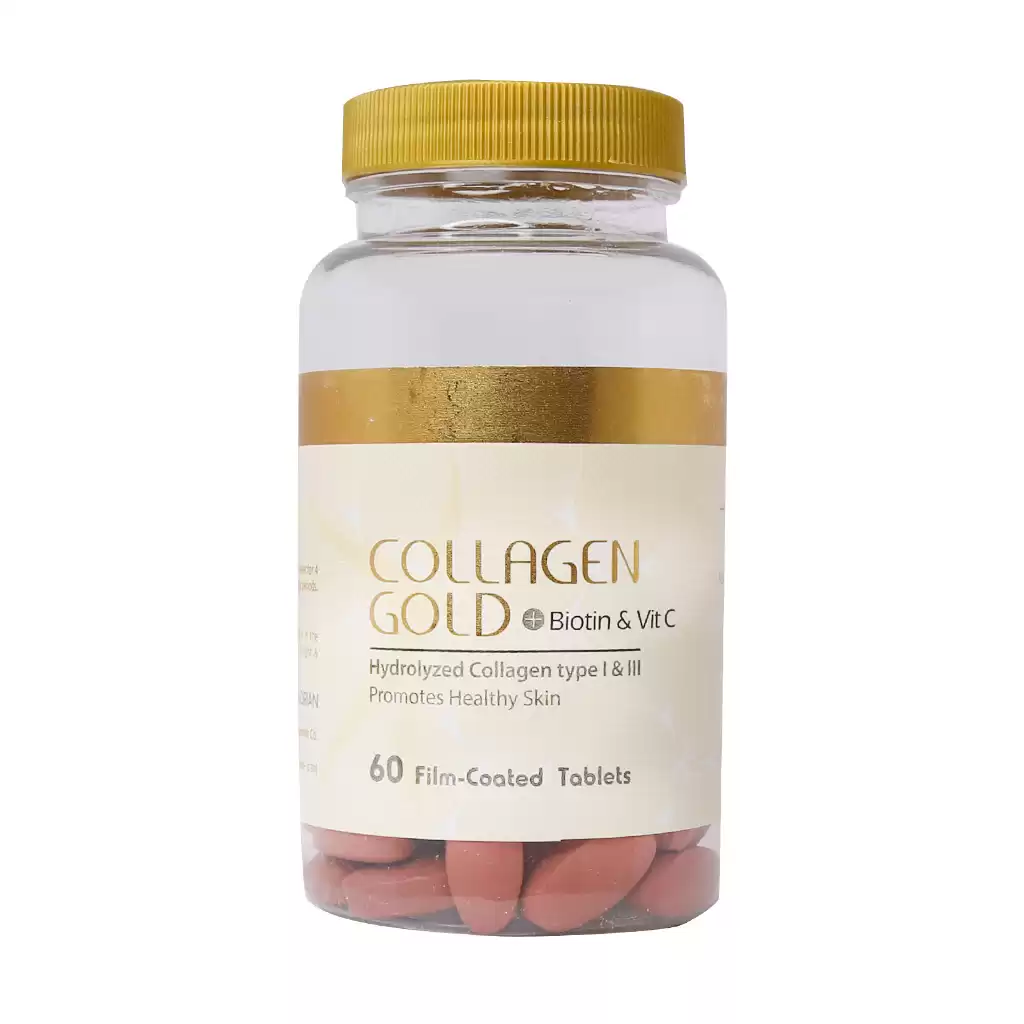 قرص کلاژن گلد بیوتین و ویتامین ث آدریان | ADRIAN COLLAGEN GOLD + BIOTIN & VITAMIN C